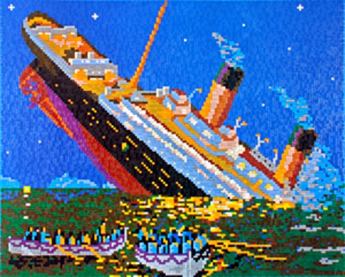 Titanic sinkend