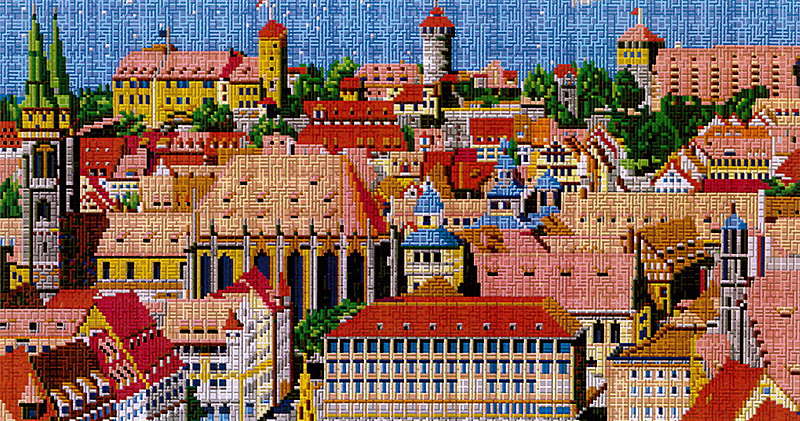 Stadt Nürnberg mit Burg XXL