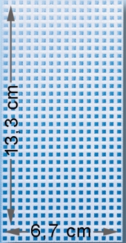 Steckplatte Nr. 1 - 13,3x6,7 cm